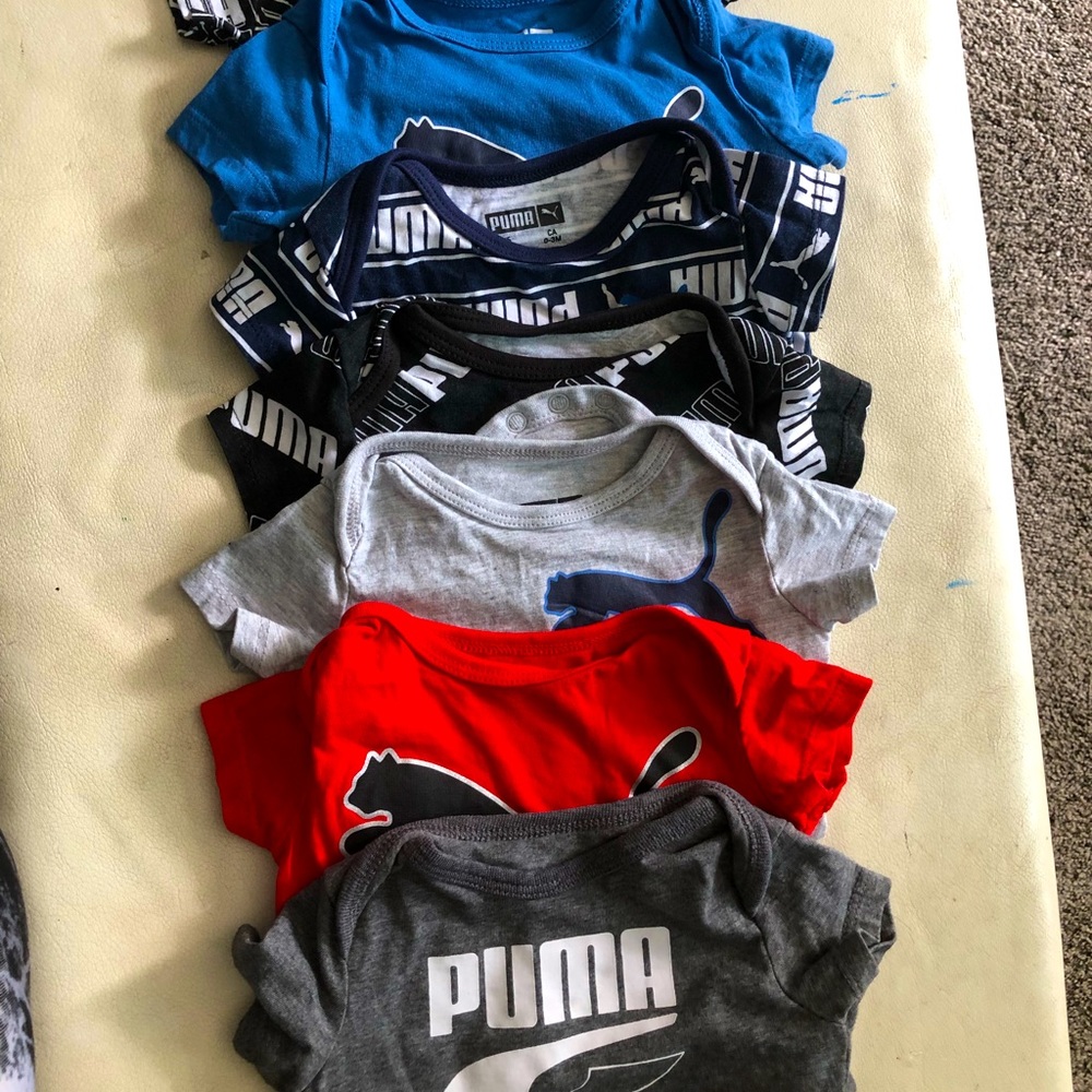 0-3 month Puma onesies